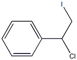 1-クロロ-2-ヨード-1-フェニルエタン 化学構造式