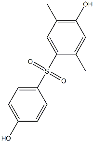 4,4'-ジヒドロキシ-2,5-ジメチル[スルホニルビスベンゼン] 化学構造式