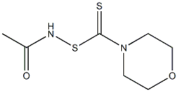 N-[Morpholino(thiocarbonyl)thio]acetamide Struktur