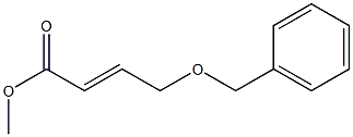 4-(ベンジルオキシ)-2-ブテン酸メチル 化学構造式