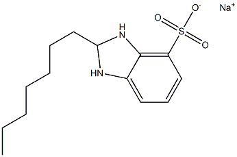 2,3-Dihydro-2-heptyl-1H-benzimidazole-4-sulfonic acid sodium salt|