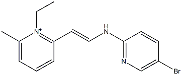  2-[2-[(5-Bromo-2-pyridyl)amino]ethenyl]-1-ethyl-6-methylpyridinium