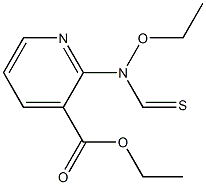 2-[Ethoxy(thiocarbonyl)amino]pyridine-3-carboxylic acid ethyl ester Struktur