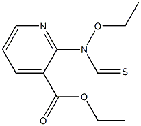 2-[Ethoxy(thiocarbonyl)amino]pyridine-3-carboxylic acid ethyl ester,,结构式