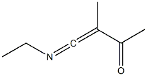 1-(Acetyl)-1-methyl-N-ethylketenimine,,结构式