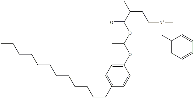 N,N-Dimethyl-N-benzyl-N-[3-[[1-(4-dodecylphenyloxy)ethyl]oxycarbonyl]butyl]aminium|