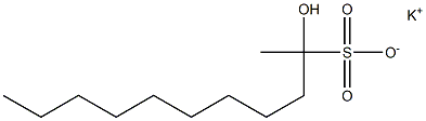 2-Hydroxyundecane-2-sulfonic acid potassium salt,,结构式