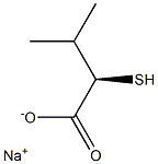 [R,(+)]-2-Mercapto-3-methylbutyric acid sodium salt Structure