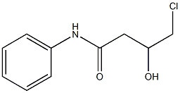 4-Chloro-3-hydroxy-N-phenylbutyramide Struktur