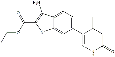 3-Amino-6-[(1,4,5,6-tetrahydro-4-methyl-6-oxopyridazin)-3-yl]benzo[b]thiophene-2-carboxylic acid ethyl ester