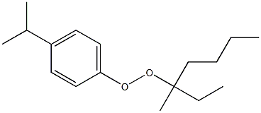 4-Isopropylphenyl 1-methyl-1-ethylpentyl peroxide 结构式