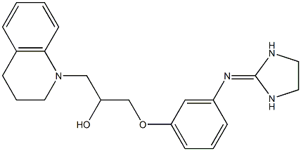 1-[3-[(Imidazolidin-2-ylidene)amino]phenoxy]-3-[(1,2,3,4-tetrahydroquinolin)-1-yl]-2-propanol