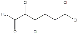 2,3,6,6-テトラクロロカプロン酸 化学構造式