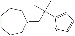 Hexahydro-1-[[(2-thienyl)dimethylsilyl]methyl]-1H-azepine,,结构式