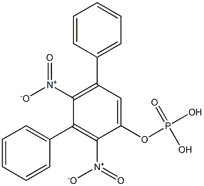 Phosphoric acid diphenyl(2,4-dinitrophenyl) ester Struktur