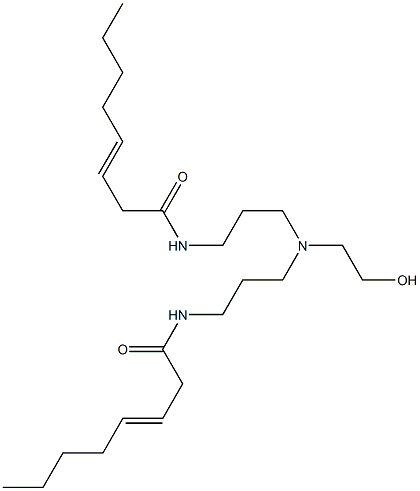 N,N'-[2-Hydroxyethyliminobis(3,1-propanediyl)]bis(3-octenamide) Structure