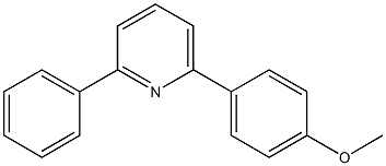 2-Phenyl-6-(4-methoxyphenyl)pyridine Struktur