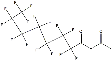 5,5,6,6,7,7,8,8,9,9,10,10,11,11,11-Pentadecafluoro-3-methylundecane-2,4-dione Struktur