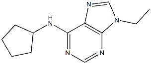 6-Cyclopentylamino-9-ethyl-9H-purine Structure