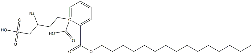 Phthalic acid 1-pentadecyl 2-(3-sodiosulfobutyl) ester Struktur