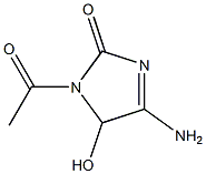 4-Amino-1-acetyl-2,5-dihydro-5-hydroxy-1H-imidazol-2-one|