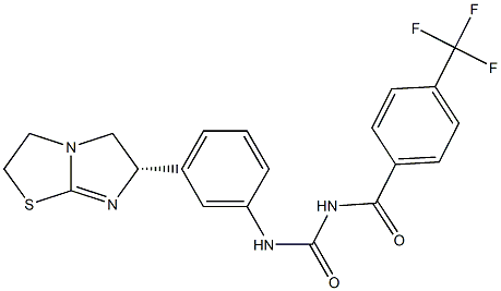  1-(4-Trifluoromethylbenzoyl)-3-[3-[[(6S)-2,3,5,6-tetrahydroimidazo[2,1-b]thiazol]-6-yl]phenyl]urea