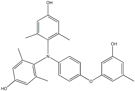 N,N-Bis(4-hydroxy-2,6-dimethylphenyl)-4-(3-hydroxy-5-methylphenoxy)benzenamine|