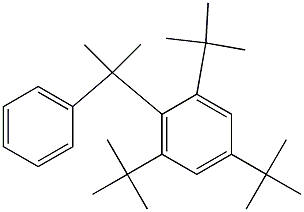 2-(2,4,6-Tri-tert-butylphenyl)-2-phenylpropane Structure