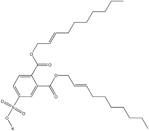 4-(Potassiosulfo)phthalic acid di(2-decenyl) ester