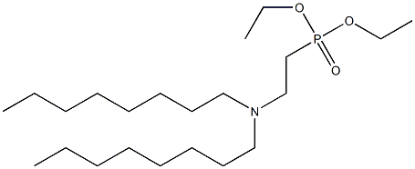 2-(Dioctylamino)ethylphosphonic acid diethyl ester,,结构式