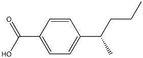 (+)-4-[(S)-1-Methylbutyl]benzoic acid Structure