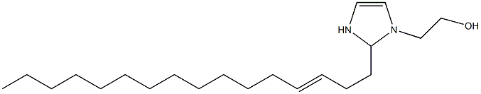 2-(3-Hexadecenyl)-4-imidazoline-1-ethanol Struktur