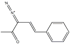 5-フェニル-3-ジアゾ-4-ペンテン-2-オン 化学構造式