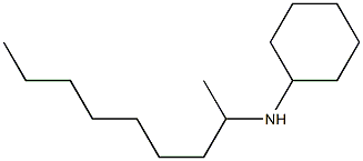 N-(1-メチルオクチル)シクロヘキサンアミン 化学構造式