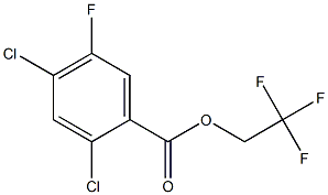 2,4-ジクロロ-5-フルオロ安息香酸2,2,2-トリフルオロエチル 化学構造式