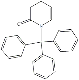 3,4-Dihydro-1-triphenylmethylpyridin-2(1H)-one,,结构式