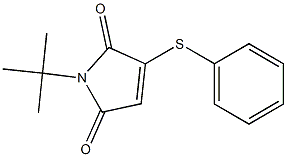 2-Phenylthio-N-tert-butylmaleimide Structure