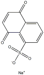 5,8-Dihydro-5,8-dioxo-1-naphthalenesulfonic acid sodium salt,,结构式