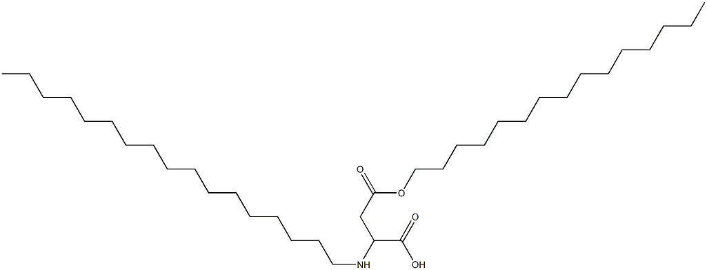 2-Heptadecylamino-3-(pentadecyloxycarbonyl)propionic acid,,结构式