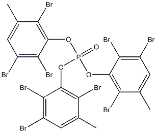 Phosphoric acid tris(2,3,6-tribromo-5-methylphenyl) ester Structure