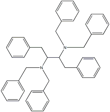 1,4-Diphenyl-2,3-bis(dibenzylamino)butane Struktur