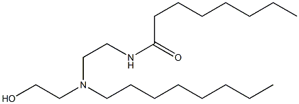 N-[2-[N-(2-ヒドロキシエチル)-N-オクチルアミノ]エチル]オクタンアミド 化学構造式