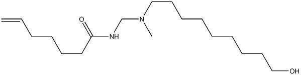 N-[[N-(9-Hydroxynonyl)-N-methylamino]methyl]-6-heptenamide Structure