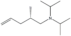 [S,(+)]-N,N-Diisopropyl-2-methyl-4-pentene-1-amine,,结构式