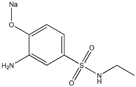 3-Amino-N-ethyl-4-sodiooxybenzenesulfonamide 结构式