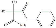 Dihydroxy(phenylacetyl)acetamide,,结构式