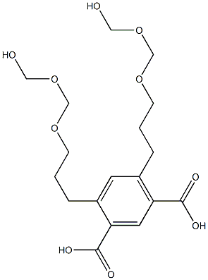 4,6-Bis(7-hydroxy-4,6-dioxaheptan-1-yl)isophthalic acid,,结构式