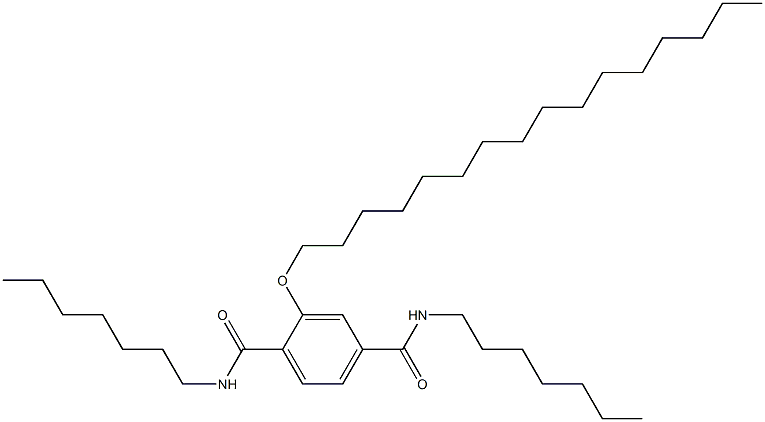 2-(Hexadecyloxy)-N,N'-diheptylterephthalamide 结构式