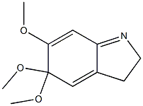 3,5-ジヒドロ-5,5,6-トリメトキシ-2H-インドール 化学構造式