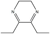 2,3-ジヒドロ-5,6-ジエチルピラジン 化学構造式